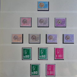 Collection timbres de France 1960-1983 neufs et oblitérés en 3 albums.