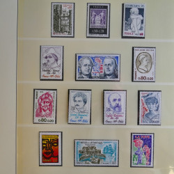 Collection timbres de France 1960-1983 neufs et oblitérés en 3 albums.