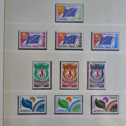 Collection timbres de France 1960-1983 neufs et oblitérés en 3 albums.