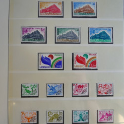 Collection timbres de France 1960-1983 neufs et oblitérés en 3 albums.