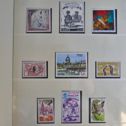 Collection timbres de France 1960-1983 neufs et oblitérés en 3 albums.