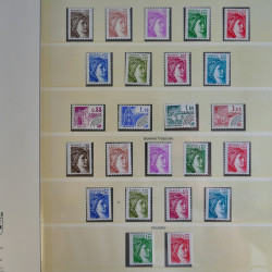Collection timbres de France 1960-1983 neufs et oblitérés en 3 albums.