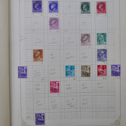 Lot de timbres France fin de catalogue neufs et oblitérés en un album.