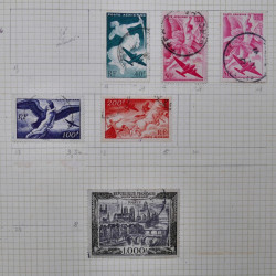 Lot de timbres France fin de catalogue neufs et oblitérés en un album.
