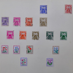 Lot de timbres France fin de catalogue neufs et oblitérés en un album.