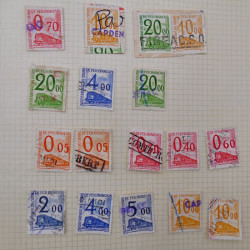 Lot de timbres France fin de catalogue neufs et oblitérés en un album.