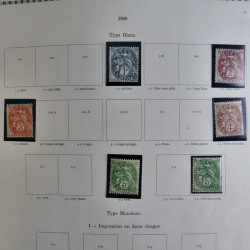Collection timbres de France 1900-1975 neufs en album.