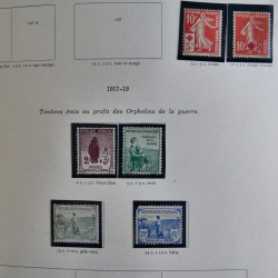 Collection timbres de France 1900-1975 neufs en album.