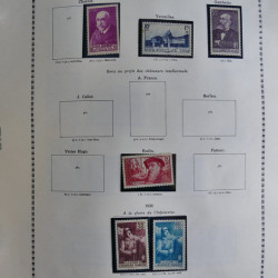 Collection timbres de France 1900-1975 neufs en album.