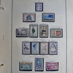 Collection timbres de France 1900-1975 neufs en album.