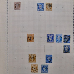 Collection de timbres de France 1860-1991 oblitérés en un album