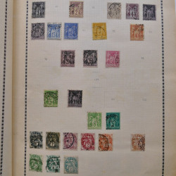 Collection de timbres de France 1860-1991 oblitérés en un album