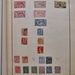 Collection de timbres de France 1860-1991 oblitérés en un album