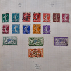 Collection de timbres de France 1860-1991 oblitérés en un album