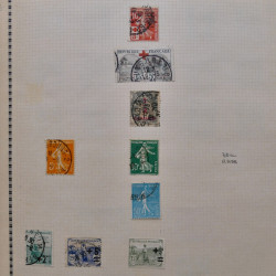 Collection de timbres de France 1860-1991 oblitérés en un album
