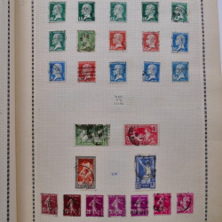 Collection de timbres de France 1860-1991 oblitérés en un album