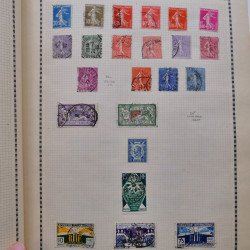 Collection de timbres de France 1860-1991 oblitérés en un album