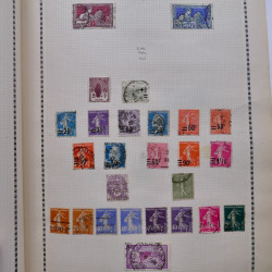 Collection de timbres de France 1860-1991 oblitérés en un album