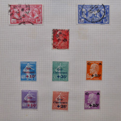 Collection de timbres de France 1860-1991 oblitérés en un album