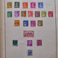 Collection de timbres de France 1860-1991 oblitérés en un album
