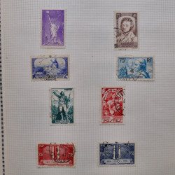 Collection de timbres de France 1860-1991 oblitérés en un album