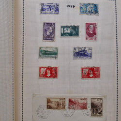 Collection de timbres de France 1860-1991 oblitérés en un album