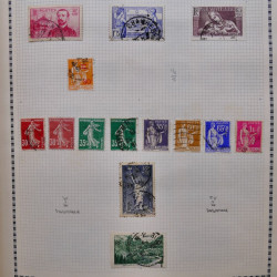 Collection de timbres de France 1860-1991 oblitérés en un album