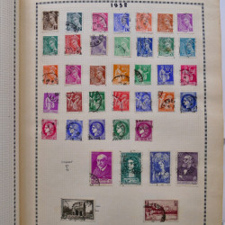 Collection de timbres de France 1860-1991 oblitérés en un album