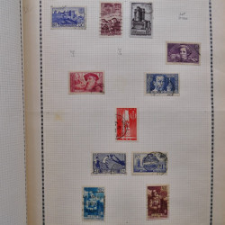 Collection de timbres de France 1860-1991 oblitérés en un album