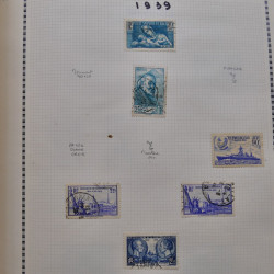 Collection de timbres de France 1860-1991 oblitérés en un album