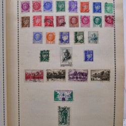 Collection de timbres de France 1860-1991 oblitérés en un album