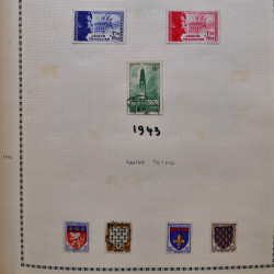 Collection de timbres de France 1860-1991 oblitérés en un album
