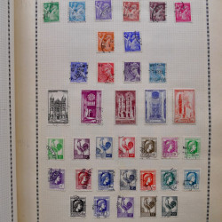 Collection de timbres de France 1860-1991 oblitérés en un album