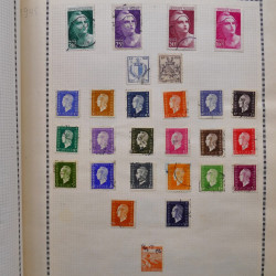 Collection de timbres de France 1860-1991 oblitérés en un album