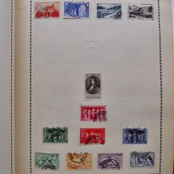 Collection de timbres de France 1860-1991 oblitérés en un album