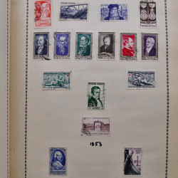 Collection de timbres de France 1860-1991 oblitérés en un album