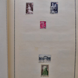 Collection de timbres de France 1860-1991 oblitérés en un album