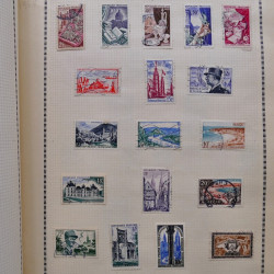 Collection de timbres de France 1860-1991 oblitérés en un album