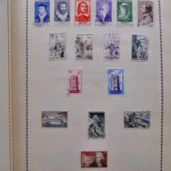 Collection de timbres de France 1860-1991 oblitérés en un album