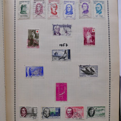 Collection de timbres de France 1860-1991 oblitérés en un album