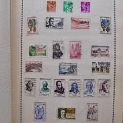 Collection de timbres de France 1860-1991 oblitérés en un album