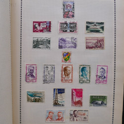 Collection de timbres de France 1860-1991 oblitérés en un album