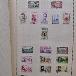 Collection de timbres de France 1860-1991 oblitérés en un album