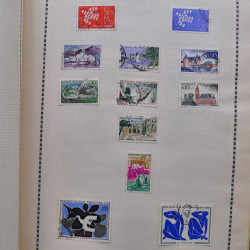 Collection de timbres de France 1860-1991 oblitérés en un album