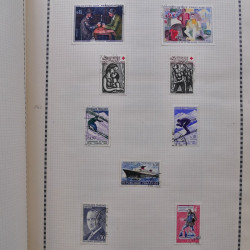 Collection de timbres de France 1860-1991 oblitérés en un album