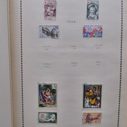Collection de timbres de France 1860-1991 oblitérés en un album