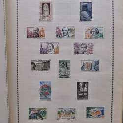 Collection de timbres de France 1860-1991 oblitérés en un album