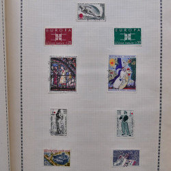 Collection de timbres de France 1860-1991 oblitérés en un album