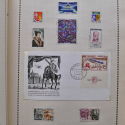Collection de timbres de France 1860-1991 oblitérés en un album