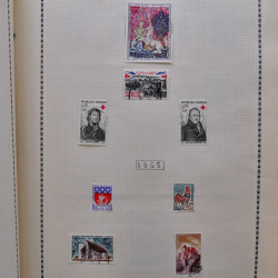 Collection de timbres de France 1860-1991 oblitérés en un album